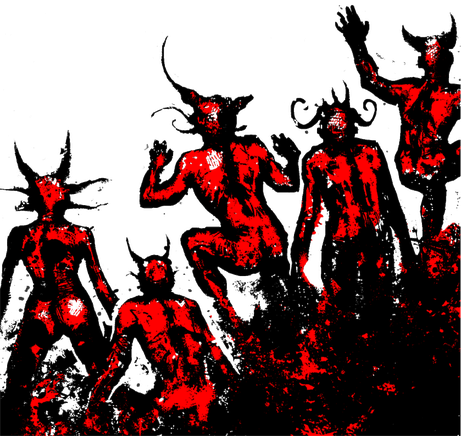 Hell Png Photos (black, red)