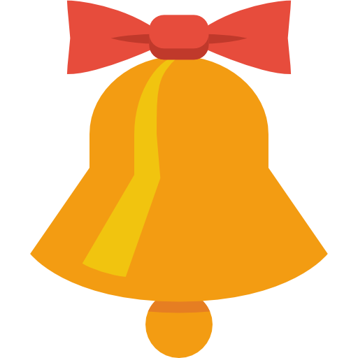 Bell Transparent Background (white, orange, chocolate, gold)