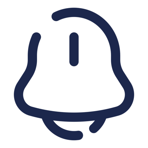 Bell Bing Free Png Icon (navy, black)