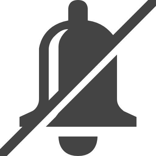 Bell Slash Icon Free Png Icon Download (black, indigo)