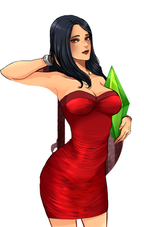 Bella Goth Png Transparent Image (pink, maroon, black)