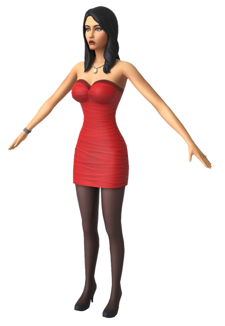 Bella Goth Transparent Png (black)