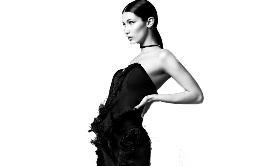 Bella Hadid Png Hd (black)