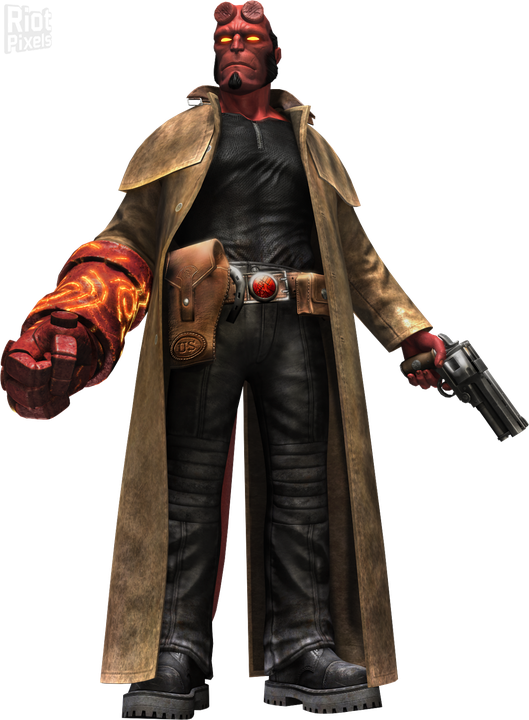 Hellboy 2 Png Isolated Pic (black)