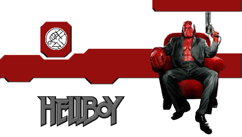 Hellboy Png Clipart (white, gray, lavender, black, maroon)