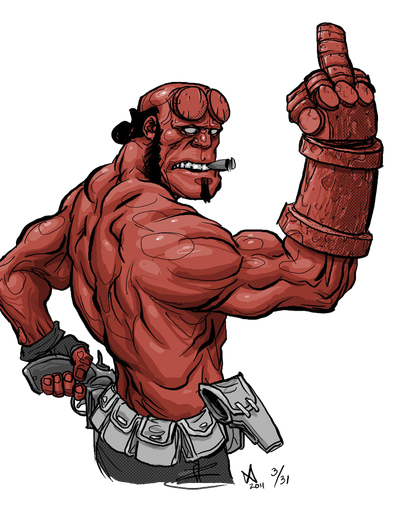 Hellboy Png Free Download (indigo, black, chocolate)