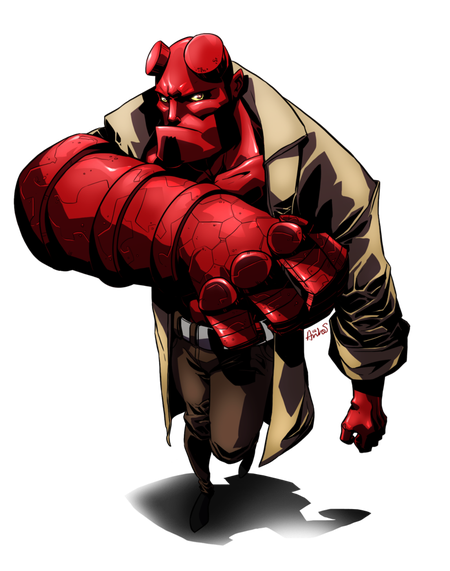 Hellboy Png Transparent Image (black)