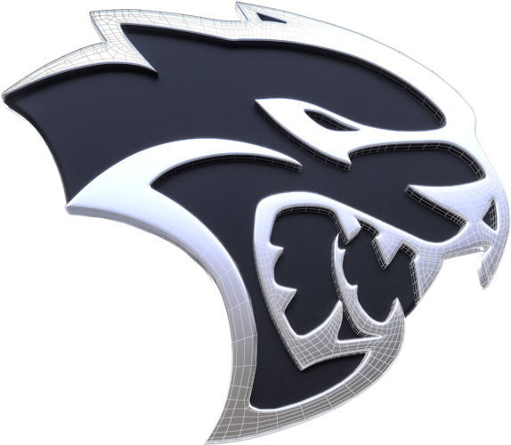 Hellcat Logo Png Transparent Image (indigo, black, white)