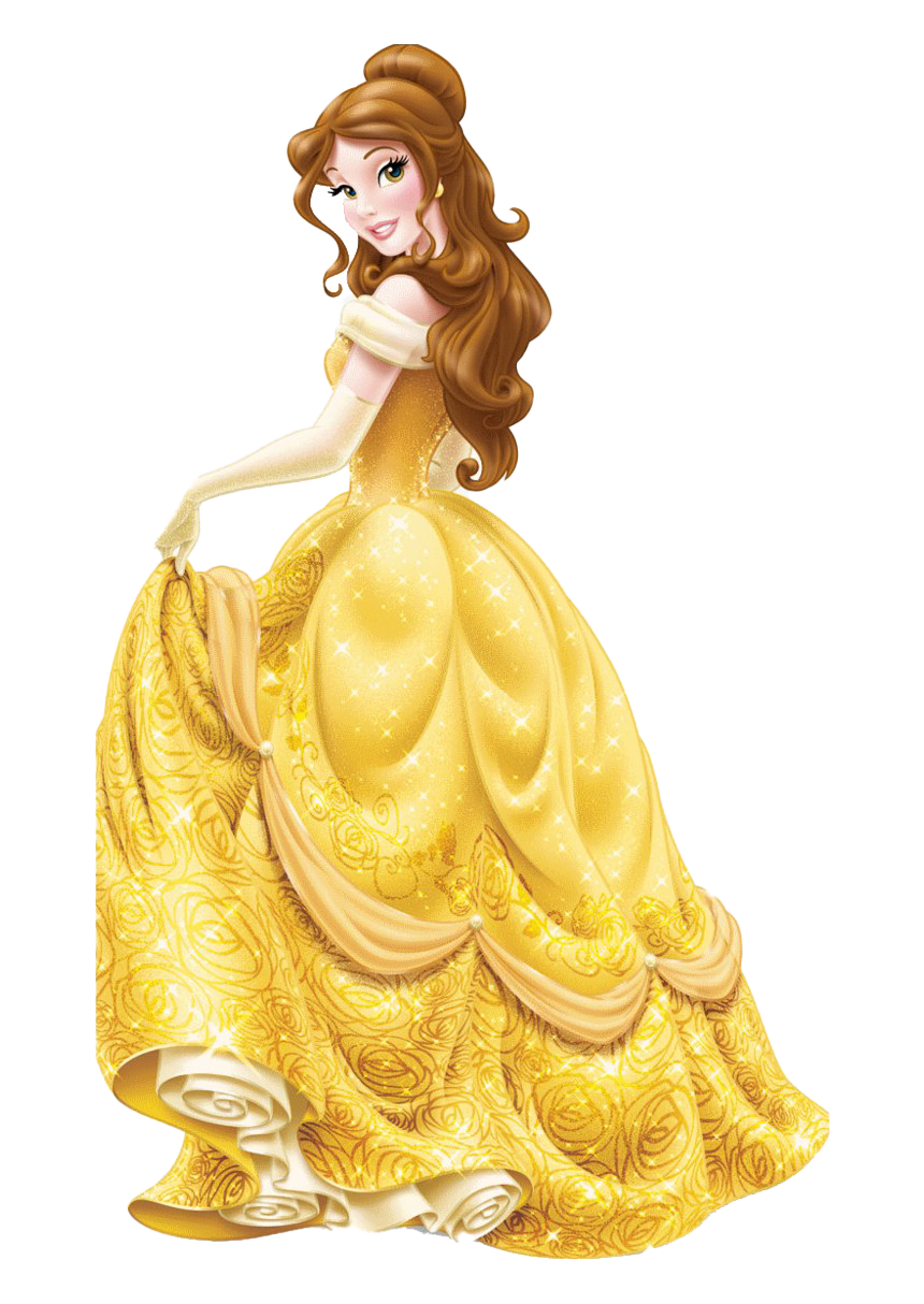 Belle Beauty And The Beast Png Image (gold, salmon, pink, white)