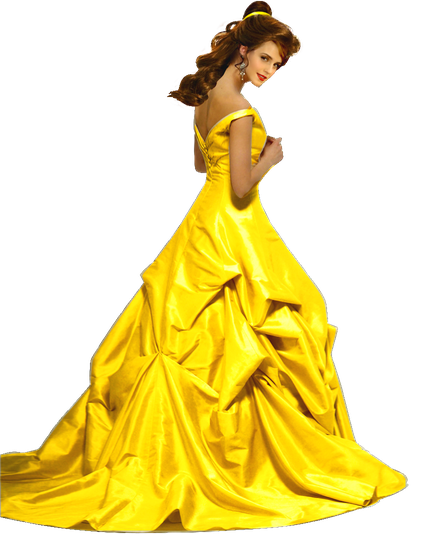 Belle Png Transparent Picture (yellow, black, gold)