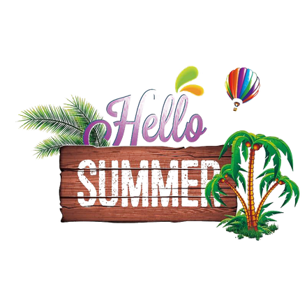 Hello Summer Download Png Image (black)