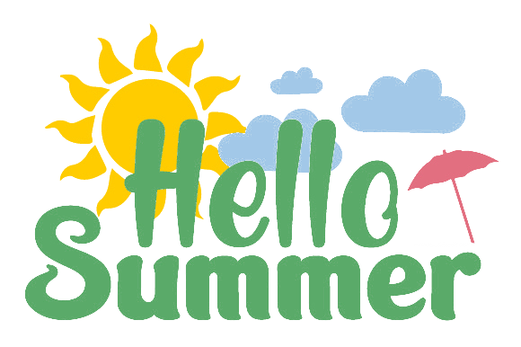 Hello Summer Png Photo (gold, silver, gray, white)