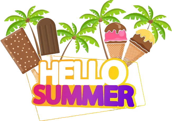 Hello Summer Word Png Free Download (chocolate, salmon, white)