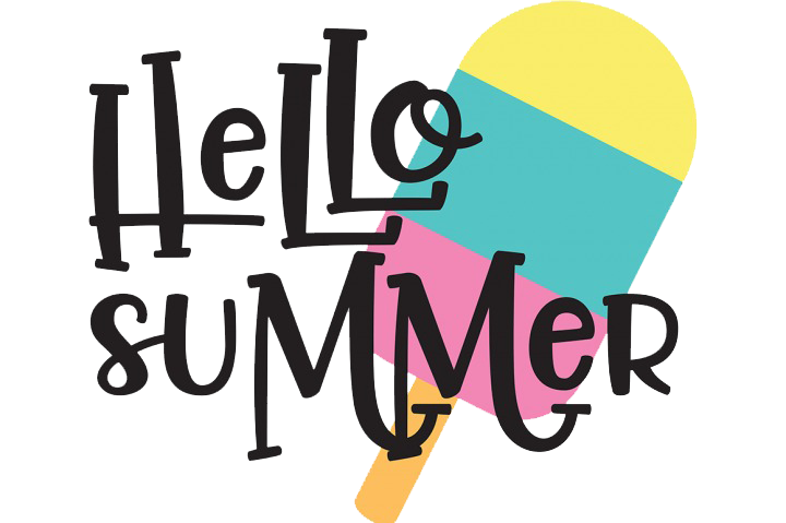 Hello Summer Word Png Pic (white, pink, black, gray, plum)