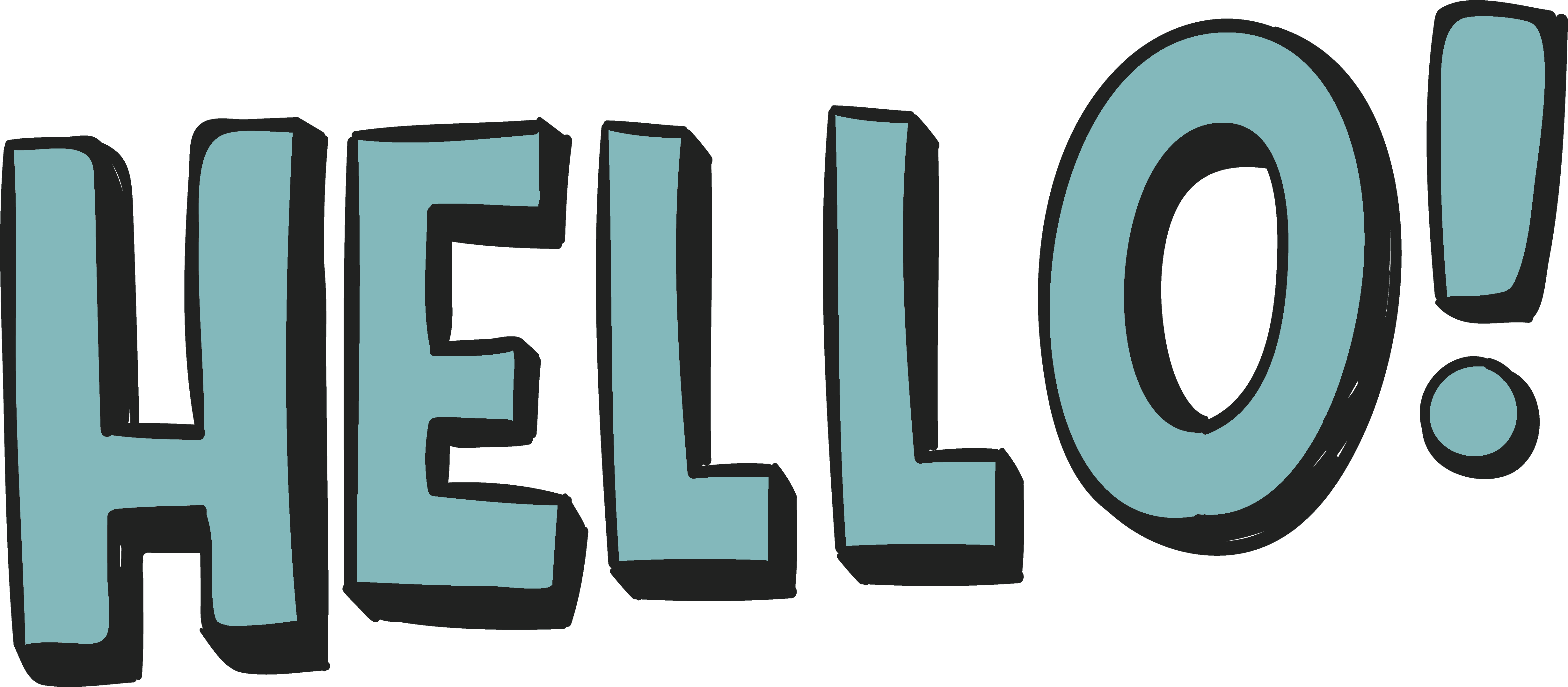 Hello Text Png (gray, silver)