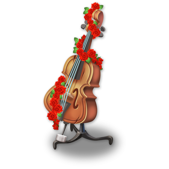 Cello Transparent Images Png (indigo, white, black, gray, lavender)