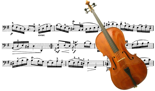 Cello Transparent Png (white, silver, lavender)