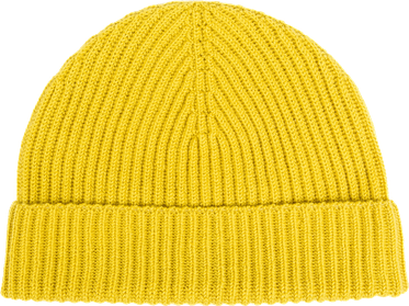 Yellow Beanie Transparent Png (black, gold, orange)