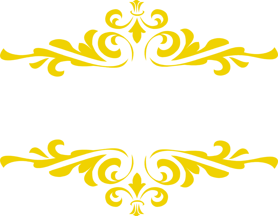 Yellow Border Frame Png Hd (black, gold)