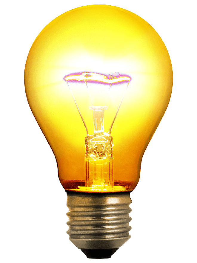 Yellow Bulb Png File (gray, white, beige)