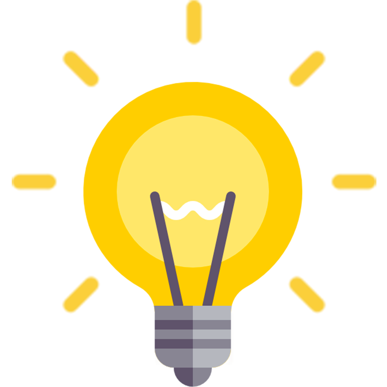 Yellow Bulb Png Image (black, gold, pink, salmon)