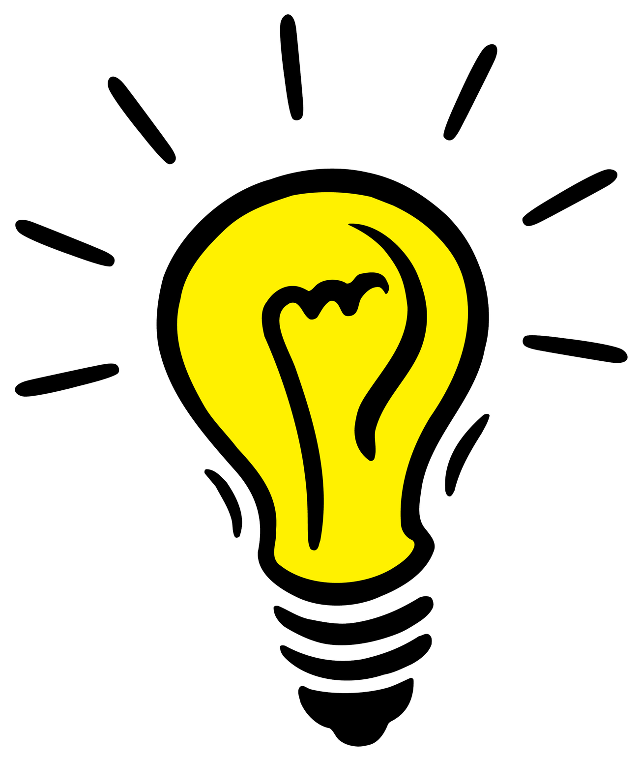 Yellow Bulb Png Photos (black, yellow)