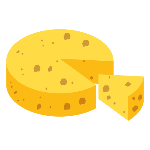 Yellow Cheese Piece Png File (black, gold, orange)