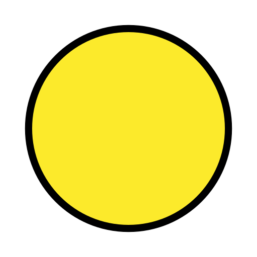 Yellow Circle Png Image (gold, black, yellow)