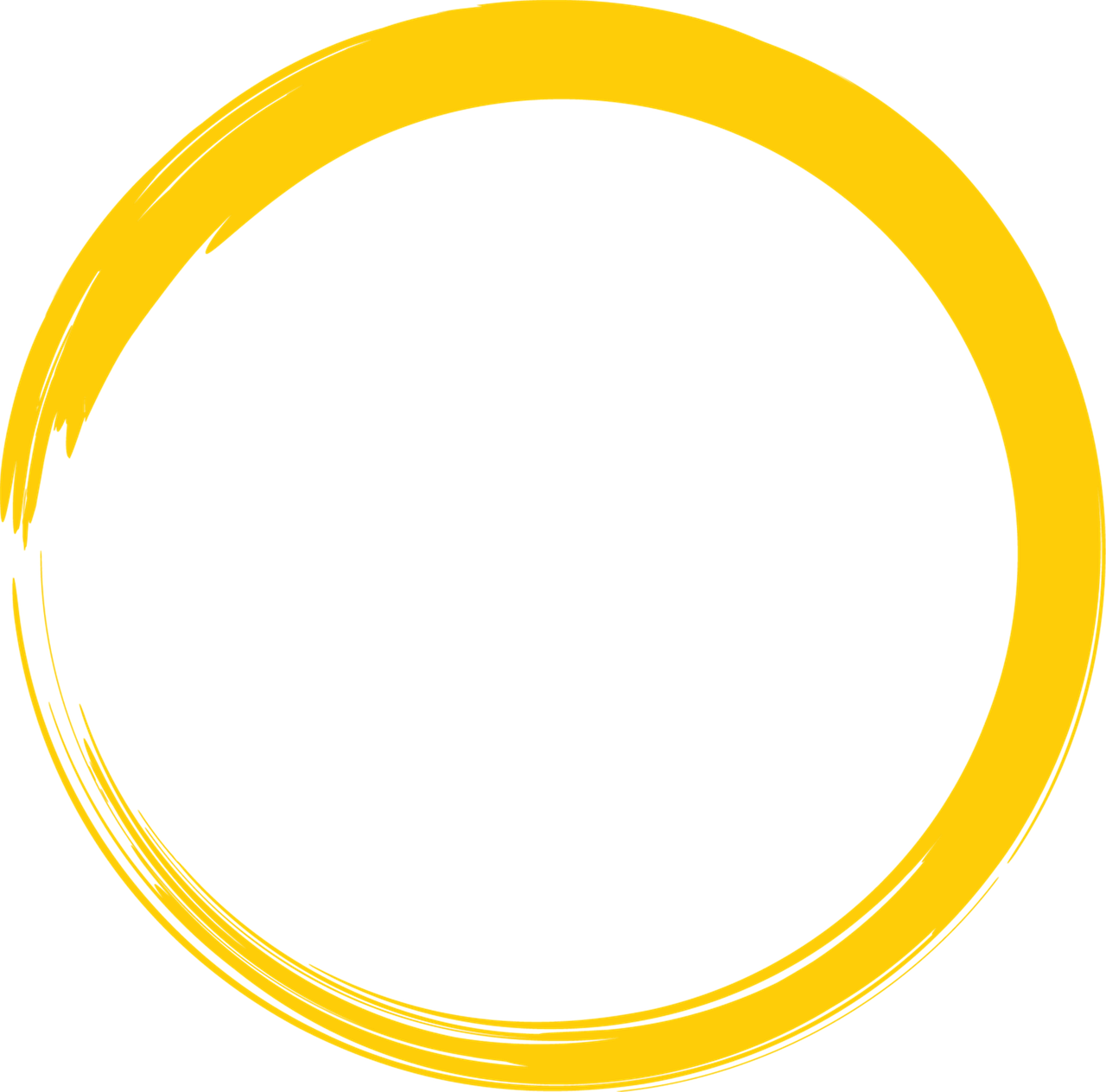 Yellow Circle Transparent (gold, black)