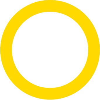 Yellow Circle (gold, black)