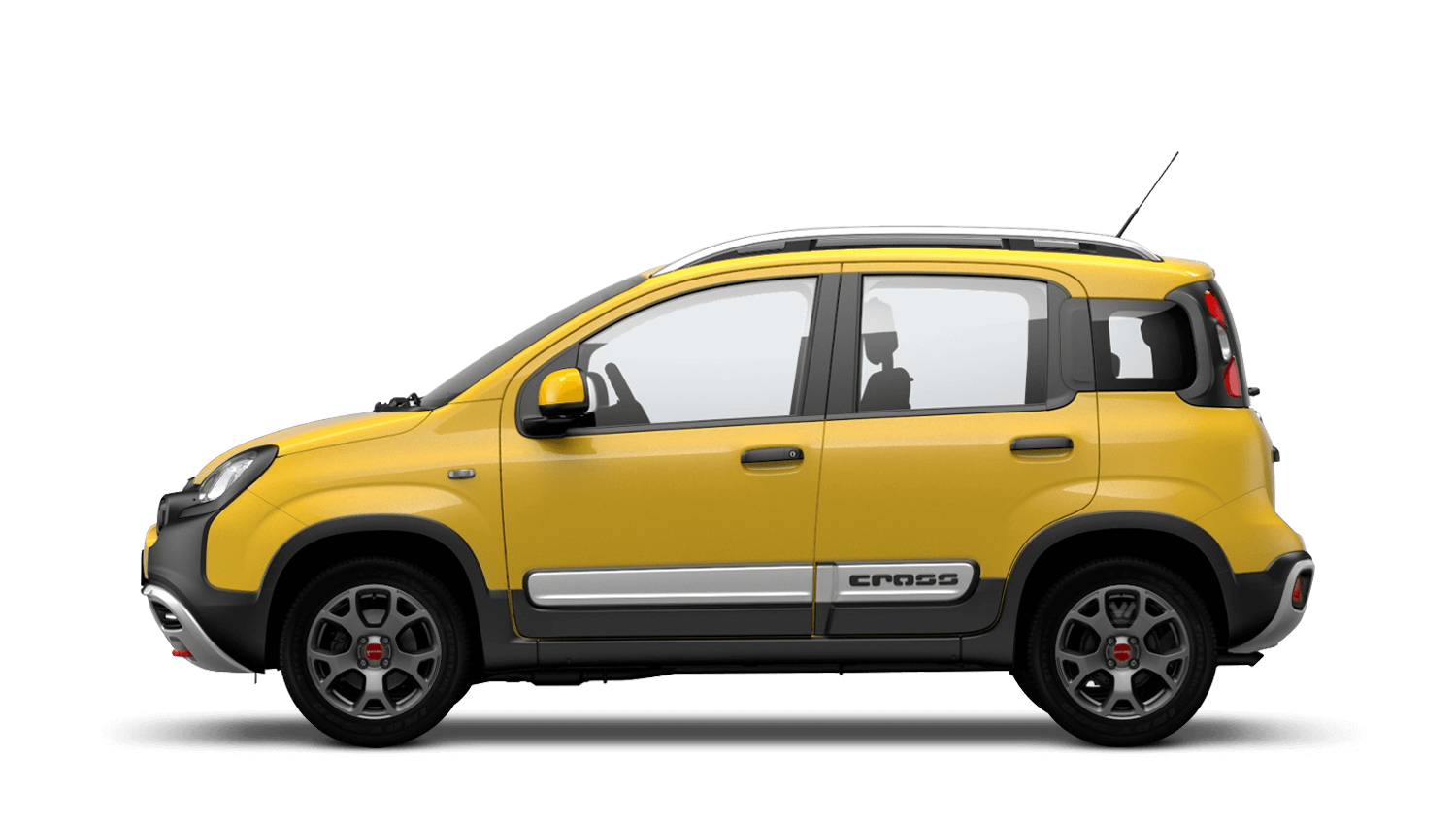 Yellow Fiat Panda Transparent Png (gray, black, chocolate, lavender, green)