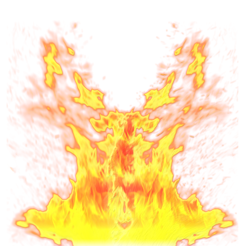 Yellow Flame Transparent Png (yellow, salmon, black)