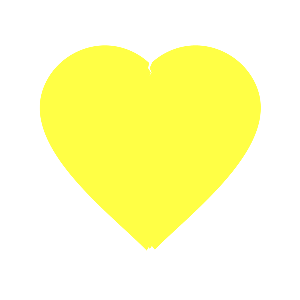 Yellow Heart Png File (yellow, black)