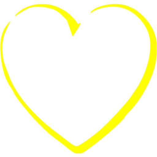 Yellow Heart Png Transparent Image (yellow, black, gold)