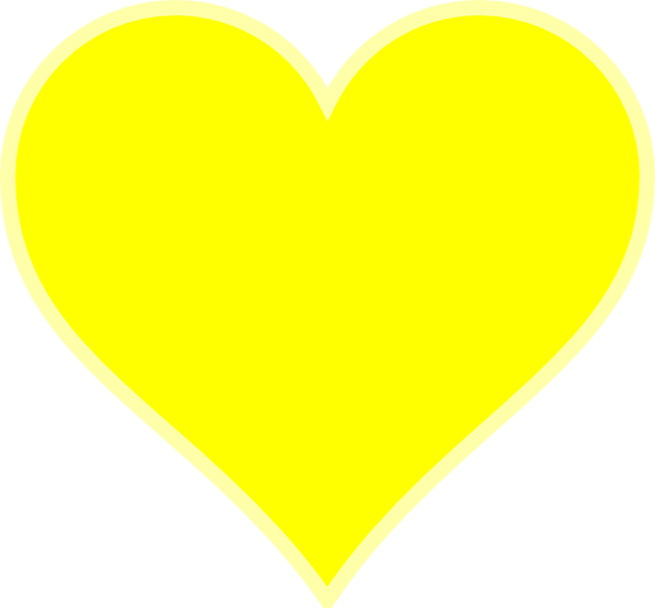 Yellow Heart Transparent Background (yellow, beige, white)