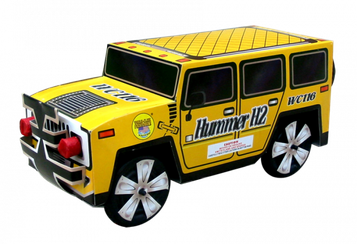 Yellow Hummer Transparent Png (black)