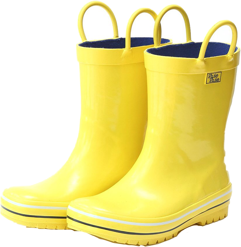 Yellow Rain Boots Png Pic (beige, black, white)