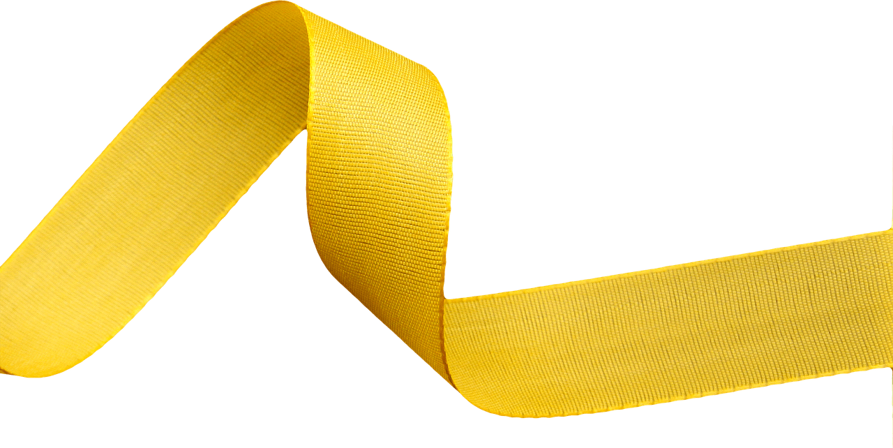 Yellow Ribbon Png Clipart (gray)