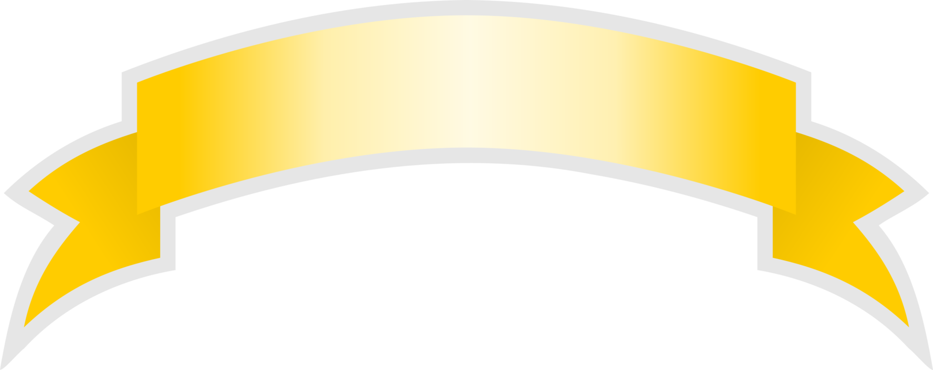 Yellow Ribbon Png Pic (black, beige, gold)