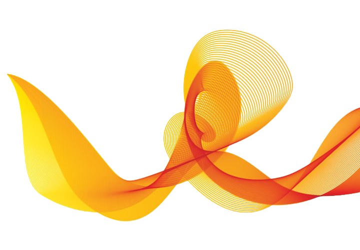 Yellow Wave Png Pic (orange, pink, white)