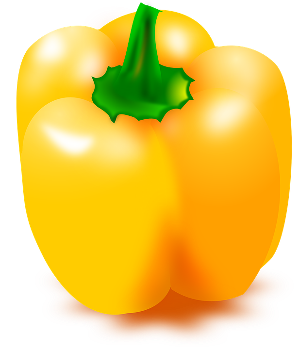 Yellow Pepper Png Image (gold, orange, chocolate, white)