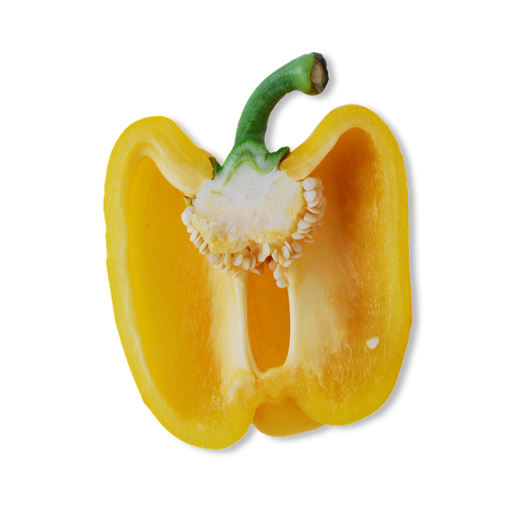 Yellow Pepper Png Pic (black, orange, chocolate)