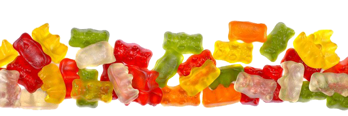 Jelly Candy Gummy Bear Png Clipart (maroon, chocolate, gold, white, red)