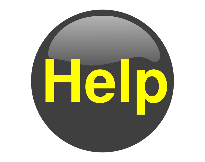 Help Logo Png Clipart (indigo, gray, white, yellow)