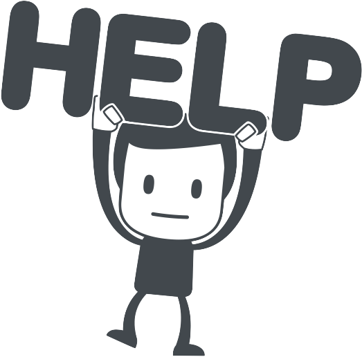 Help Png Clipart (indigo, black, gray, white)