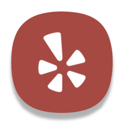 Yelp Socialnetwork Free Png Icon Download (chocolate, black, white)