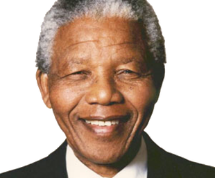 Nelson Mandela Png Image (beige, black)