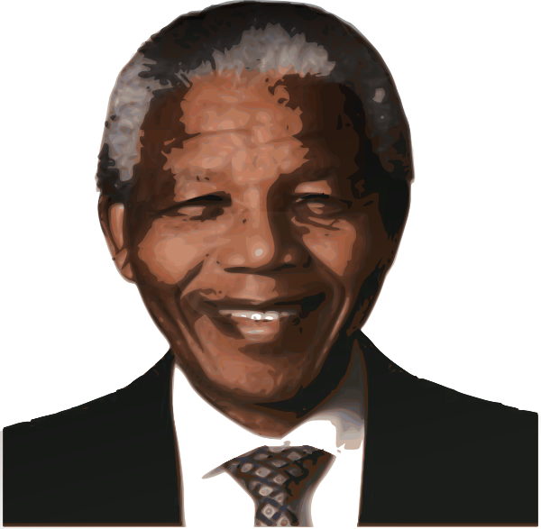 Nelson Mandela Transparent Png (white, black)