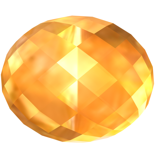 Gem Png Clipart (black, orange)