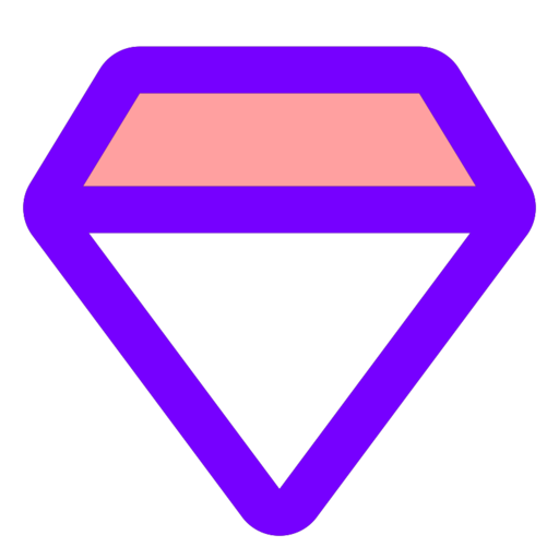 Gem Free Png Icon Download (blue, pink, black, purple)